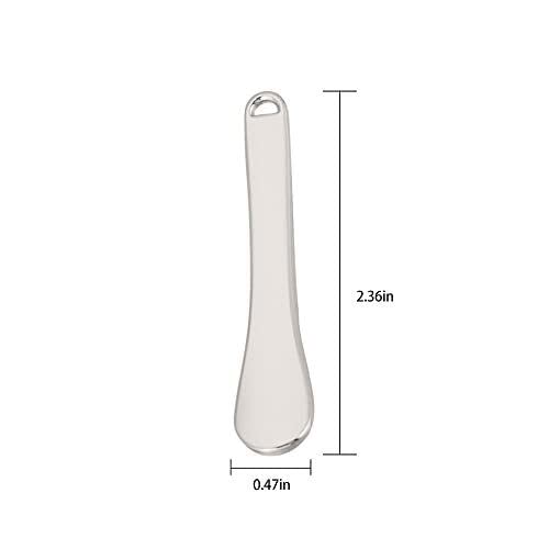 Metal Cosmetic Spatulas 3-Piece Set - Mini Makeup Scoops for Cream