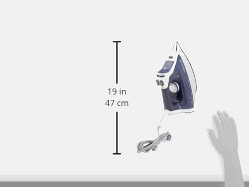 Rowenta DW9280 Steam Iron - 1800-Watt Digital Display with Stainless Steel Soleplate & 400 Holes - Blue