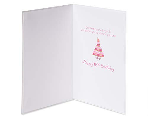 Papyrus 16th Birthday Card - Bright & Wonderful Young Woman by Bella Pilar