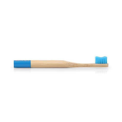 t-brush Kids Bamboo Toothbrush - Blue Ultra-Soft Eco-Friendly