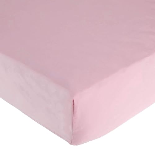 American Baby Company Fitted Nap Mat Sheet, 24" x 48" x 4", Pink (2 Pack)