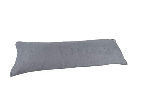 Destiny Crescent 100% Cotton Body Pillow Cover 21"x54" with Zipper - Grey