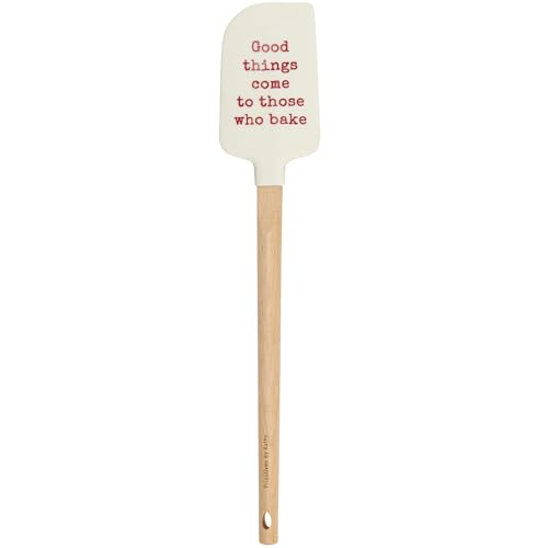 Christmas Silicone Spatula with Vintage Candy Cane & Holiday Sentiment