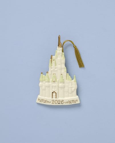 Cinderella Castle Ornament 2026 - Hand-Painted Porcelain Keepsake