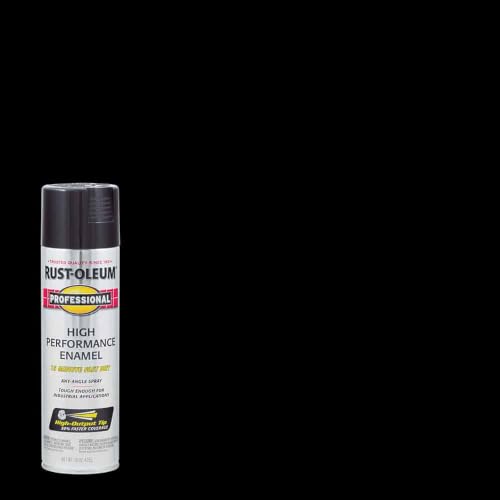 Rust-Oleum Professional Gloss Black Spray Paint 15oz - High Performance Coating