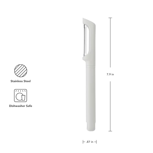 KitchenAid Porcelain White Vegetable Peeler - 7.9-Inch, Pack of 12