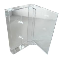 Clear Plastic Cassette Tape Storage Cases - Set of 5