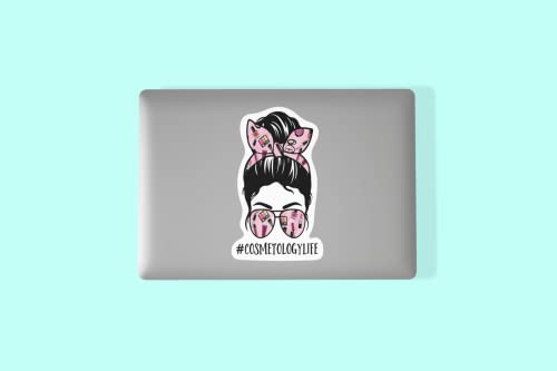 Cosmetology Hairdresser Makeup Stylist Inspirational Vinyl Sticker 2-Pack
