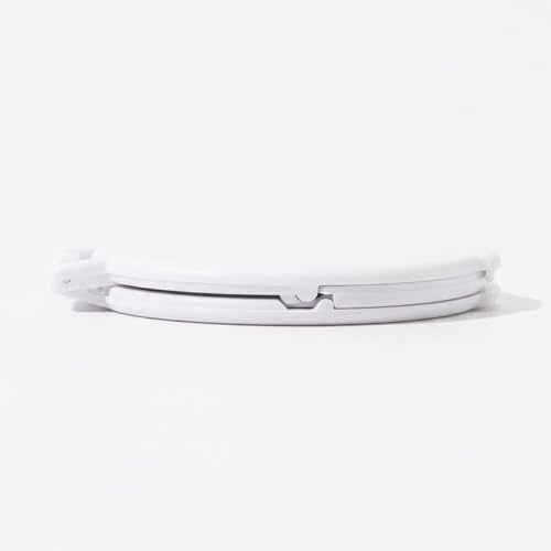 Compact Pocket Mirror 2 Pcs Mini Folding Makeup Mirror for Purse White