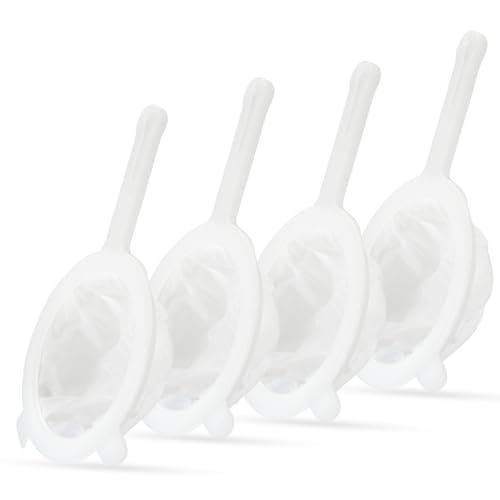 Luckyiren 4-Piece Multi-Mesh Strainer Set - 100/200/300/400 Fine Mesh Sieve