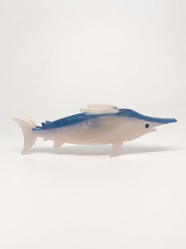 Swordfish Acetate Hair Claw Clip Big Sea Creature Barrette