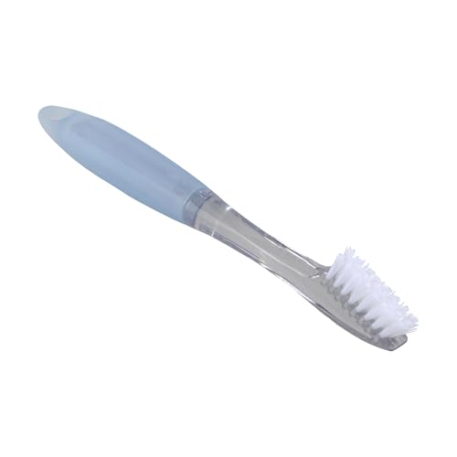 Casabella Clear Grout Brush with Aqua Handle for Tile & Bathroom Cleaning