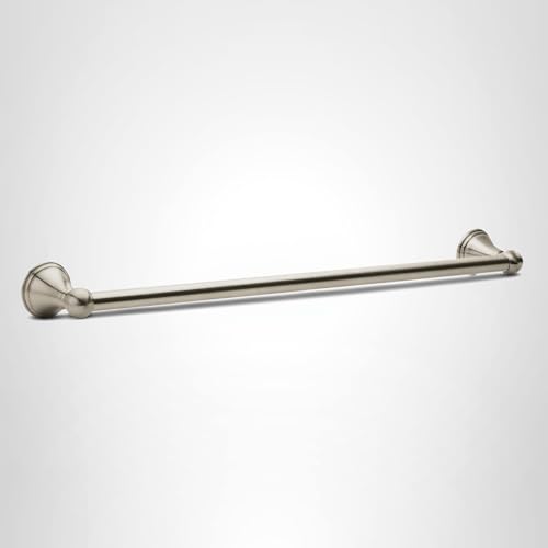 Moen Preston Brushed Nickel 24-Inch Single Wall Mounted Bathroom Towel Bar, DN8424BN