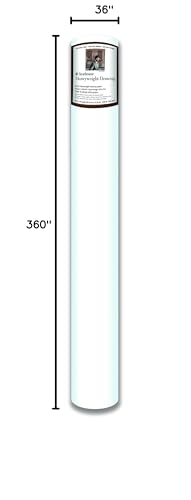 Strathmore 400 Series Drawing Roll - 36" x 10 Yards, Medium Surface, White