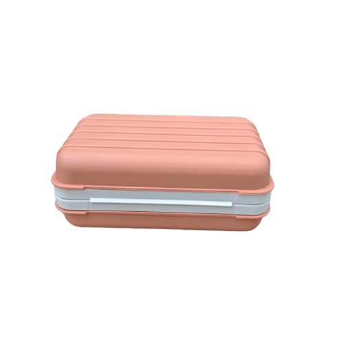 Travel Soap Box Set - 2 Leakproof Containers with Drainage Tray