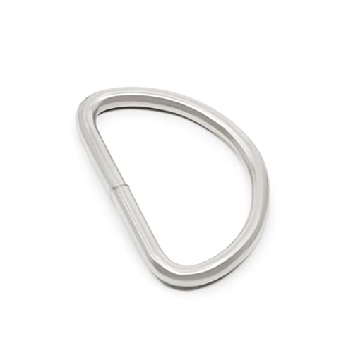 Dritz 1-1/2" Nickel D-Rings - 4 Pack for Sewing Projects