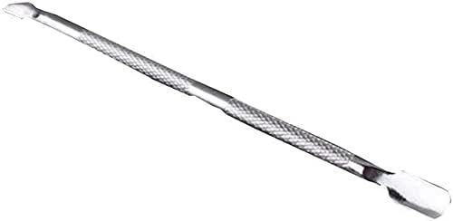 Stainless Steel Cuticle Pusher and Spoon Double-End Nail Cleaner