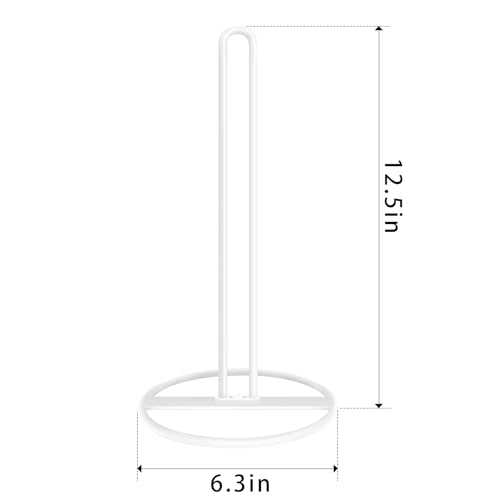 White Paper Towel Holder for Kitchen Organization - OBODING