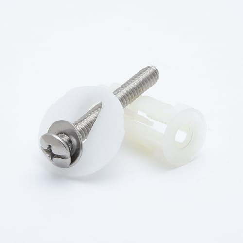 Toilet Seat Hinges Bolt Kit - 4 Pack Easy Install Hardware