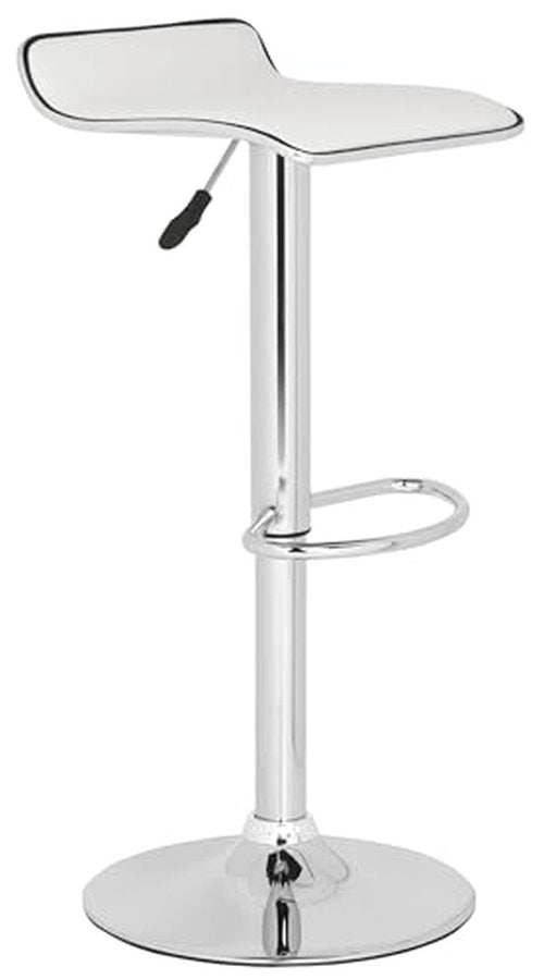 Safavieh Home Collection Chaunda White Adjustable Swivel Gas Lift 22.4-30.9-inch Bar Stool