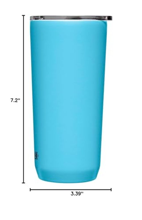 CamelBak Horizon 20oz Tumbler - Insulated Stainless Steel - Tri-Mode Lid - Nordic Blue