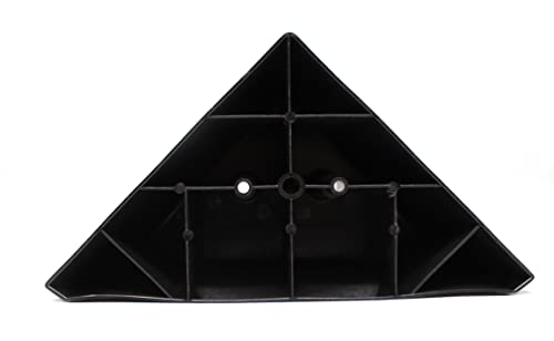 JSP Manufacturing 3" Black Triangle Plastic Corner Furniture Leg