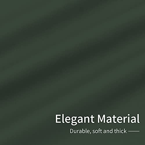 Easy-Going Greyish Green Thermal Blackout Curtains, 2 Panels 42x63