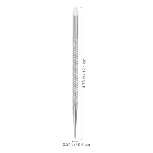 TOVINANNA Stainless Steel Cuticle Pusher Set, 2-Piece Manicure Tool