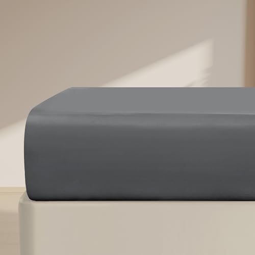 FreshCulture Twin Fitted Sheet - Dark Grey, Ultra Soft Microfiber