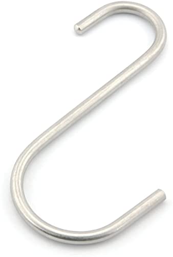 6 Pack Heavy Duty Stainless Steel S Hooks - 200lbs Capacity