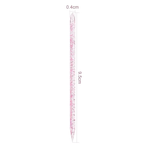 100 Pcs Disposable Double-End Nail Cuticle Pusher Gold Care Sticks
