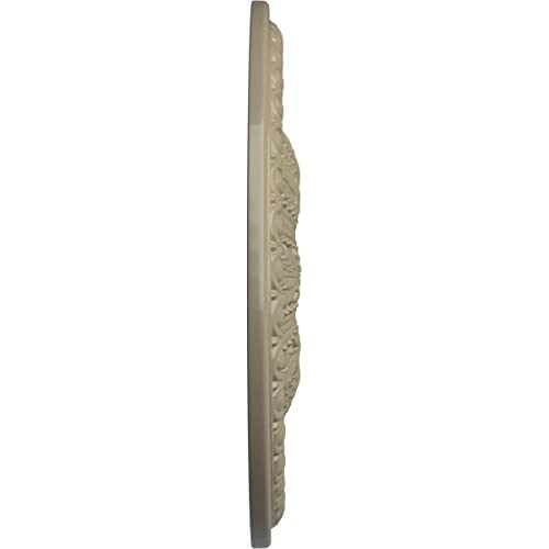 27 7/8"OD x 3 7/8"ID x 2 1/2"P To mango Egg & Dart Ceiling Medallion (Fits Canopies up to 6 3/4"), Hand-Painted Gobi Desert