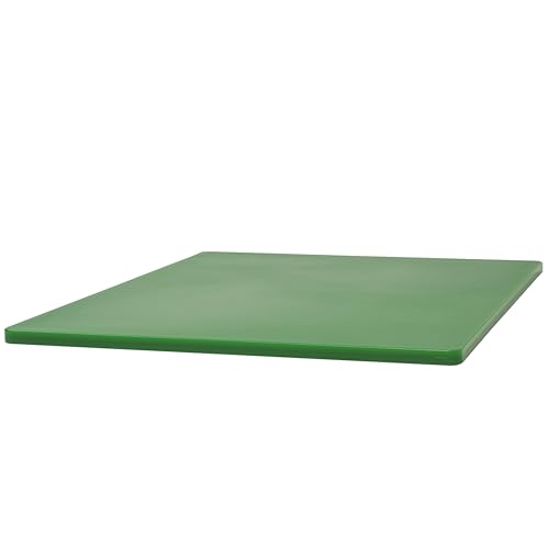 Winco 15" x 20" x 1/2" Green Heavy-Duty Plastic Cutting Board - Set of 6