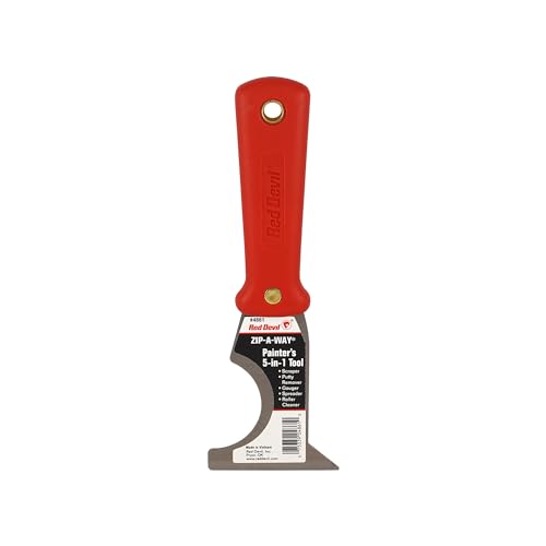 Red Devil 4861 5-in-1 Painter's Tool - 2.5" High-Carbon Steel