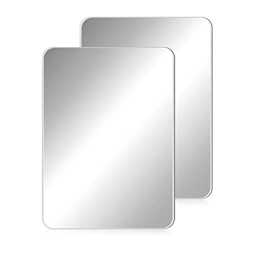 Blulu 2 Pcs Magnetic Locker Mirror - 4 x 5.8 Inches