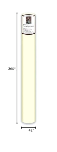 Strathmore 400 Series Drawing Roll 42x10 Yards, 100 lb Medium Surface for Artists