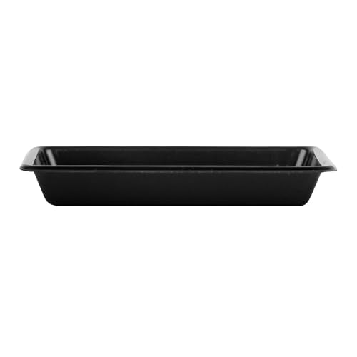 Restaurantware-Bento Tek 1 Ounce Sauce Dipping Dishes, 1000 Disposable Soy Sauce Plates - Rectangle, Stylish, Black Plastic Condiment Serving Trays, For Serving Dips, Vinegar, Wasabi, And More