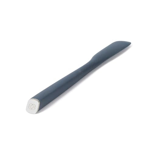 Calphalon Navy Blue Silicone Jar Scraper - 9-Inch Heat-Resistant Spatula