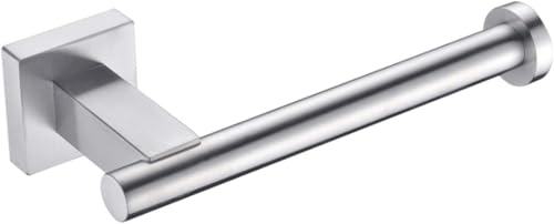 Brushed Nickel L-Shaped Toilet Paper Holder - 304 Stainless Steel Wall Mount