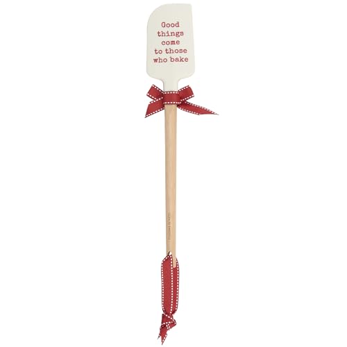 Christmas Silicone Spatula with Vintage Candy Cane & Holiday Sentiment