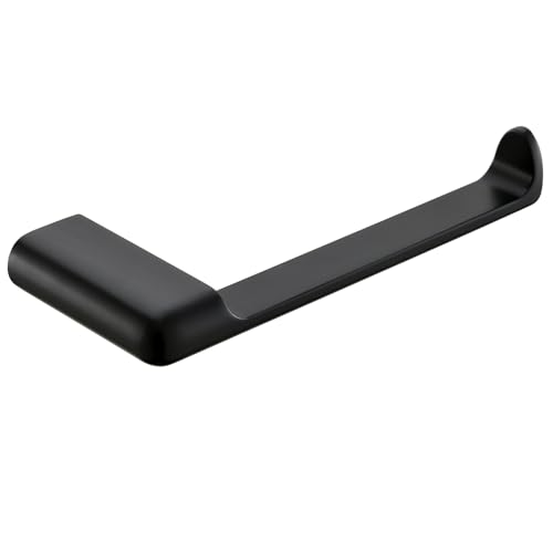 simpletome Matte Black Toilet Paper Holder - Rustproof Zinc Alloy