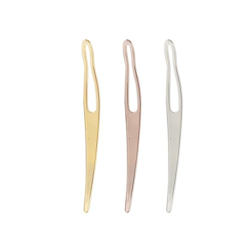Townus 3pcs Interlocking Dreadlock Tools for Sisterlocks Hair Maintenance Gold