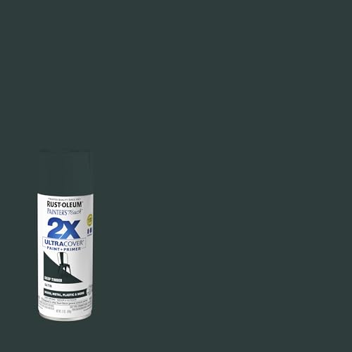Rust-Oleum Painter's Touch 2X Spray Paint, Satin Deep Timber, 12 oz (Pack of 6)