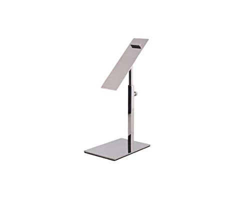 RY DISPLAY Mirror Silver Adjustable Shoe Riser Stand for Sandals & Shoes