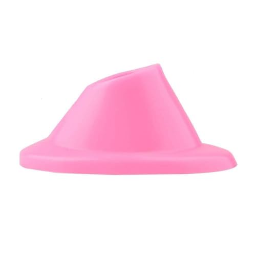 Pink Rubber Nail Polish Bottle Holder 2Pcs Anti-Spill Stand