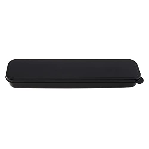 Portable Flatware Box - Travel Cutlery Storage Case (Black)