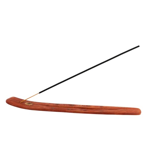 10-Inch Sun Design Wood Incense Holder for Aromatherapy