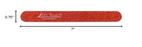 Soft Touch Extra Coarse 80 Grit Nail File for Acrylic Nails 7 Inch