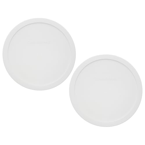 CorningWare 1.5Qt Round Plastic Covers (2-Pack) - BPA Free & Easy-Clean