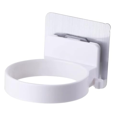Wall-Mounted Hair Dryer Holder - Self-Adhesive Bathroom Organizer